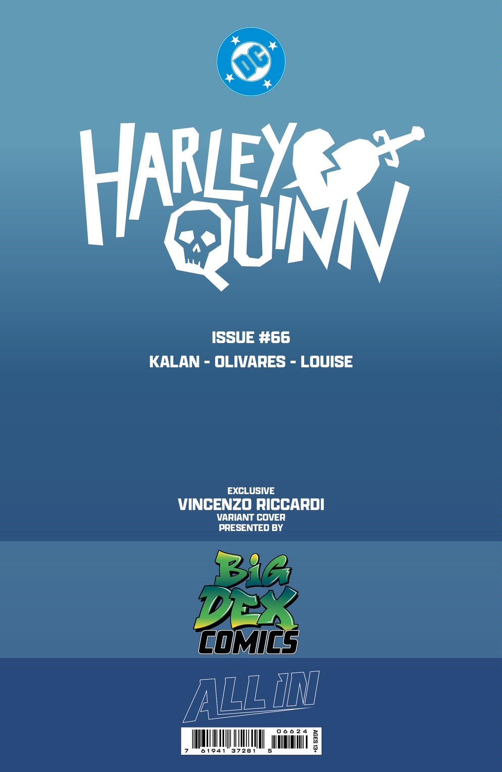 Harley Quinn #66 VINCENZO RICCARDI Big Dex Comics Exclusive Variants - FURYCOMIX