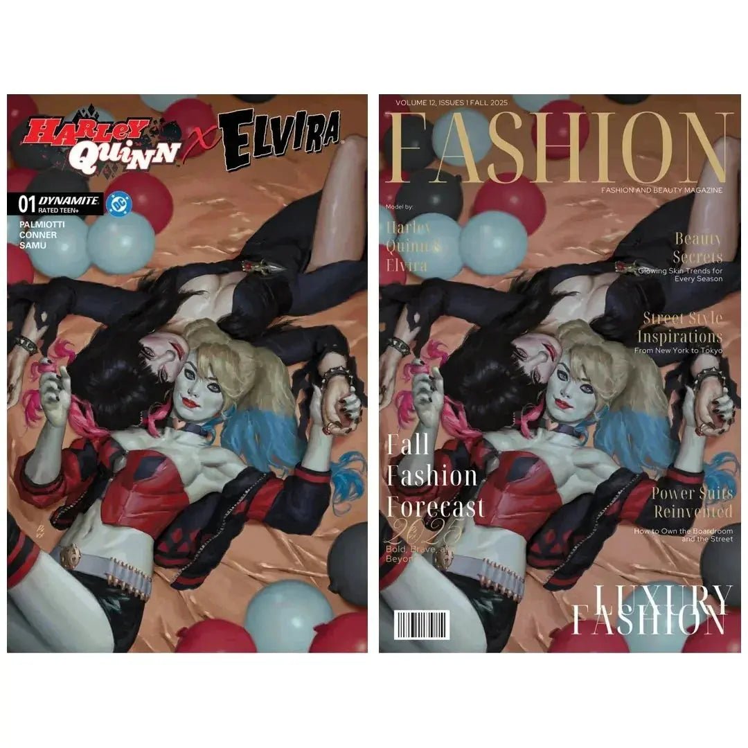 Harley Quinn x Elvira 1 - ECC Exclusive PXVX Bundle (10/01/25) - FURYCOMIX