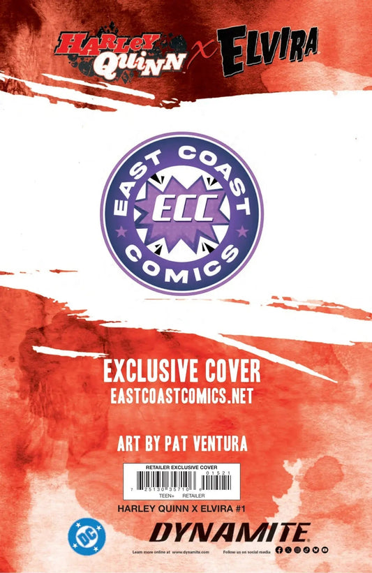 Harley Quinn X Elvira 1 - ECC Exclusive PXVX Variant (10/01/25) - FURYCOMIX