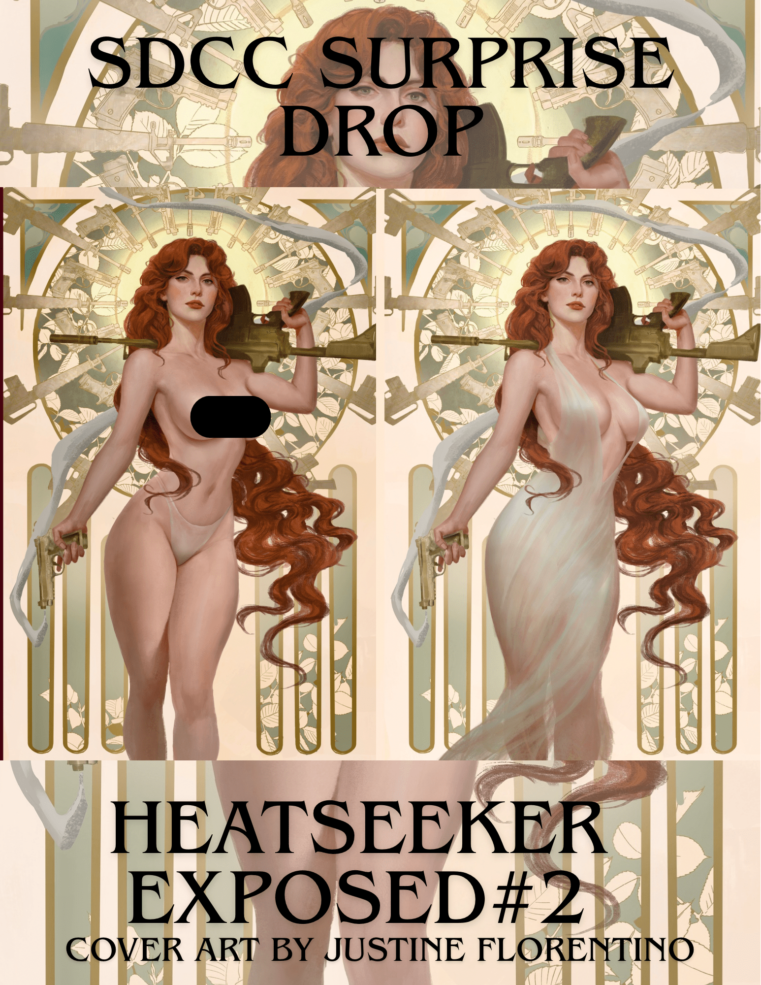 HEAT SEEKER EXPOSED 2 JUSTINE FLORENTINO EXCLUSIVE 2 PACK SET - FURYCOMIX