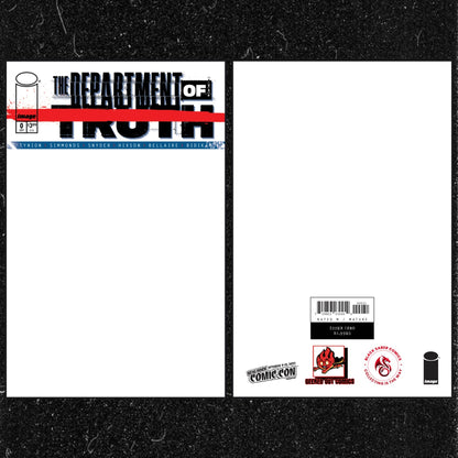 Image: Department Of Truth 0 Black Saber Comics NYCC Exclusive Ltd 400 Blank/ Sketch - FURYCOMIX