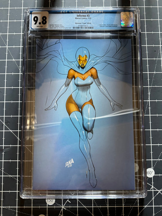 Inferno 3 CGC 9.8 Blue Label Nakayama Exclusive Color Bleed Var - FURYCOMIX