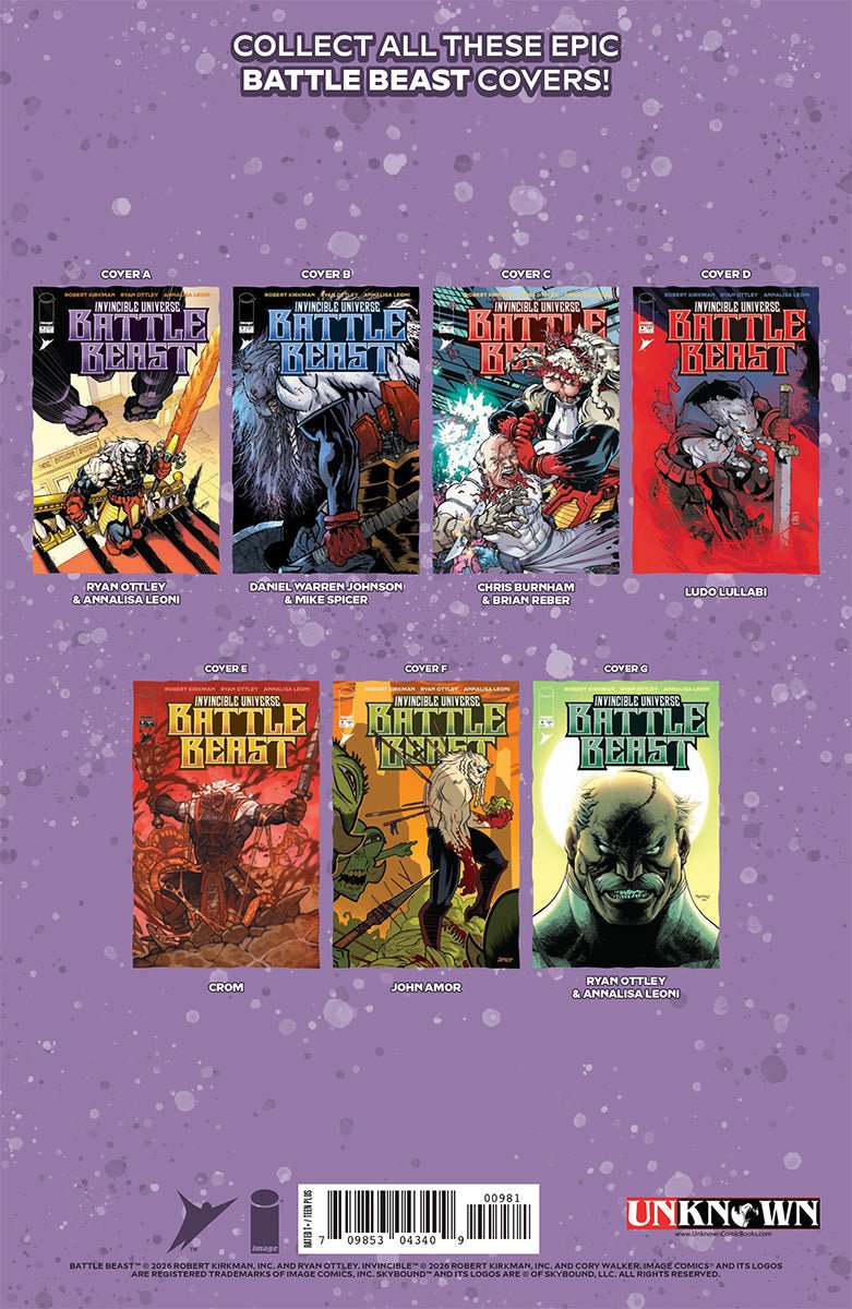 INVINCIBLE UNIVERSE BATTLE BEAST 9 CREEES EXCLUSIVE VIRGIN HEROES CON VAR (05/20/2026) - FURYCOMIX
