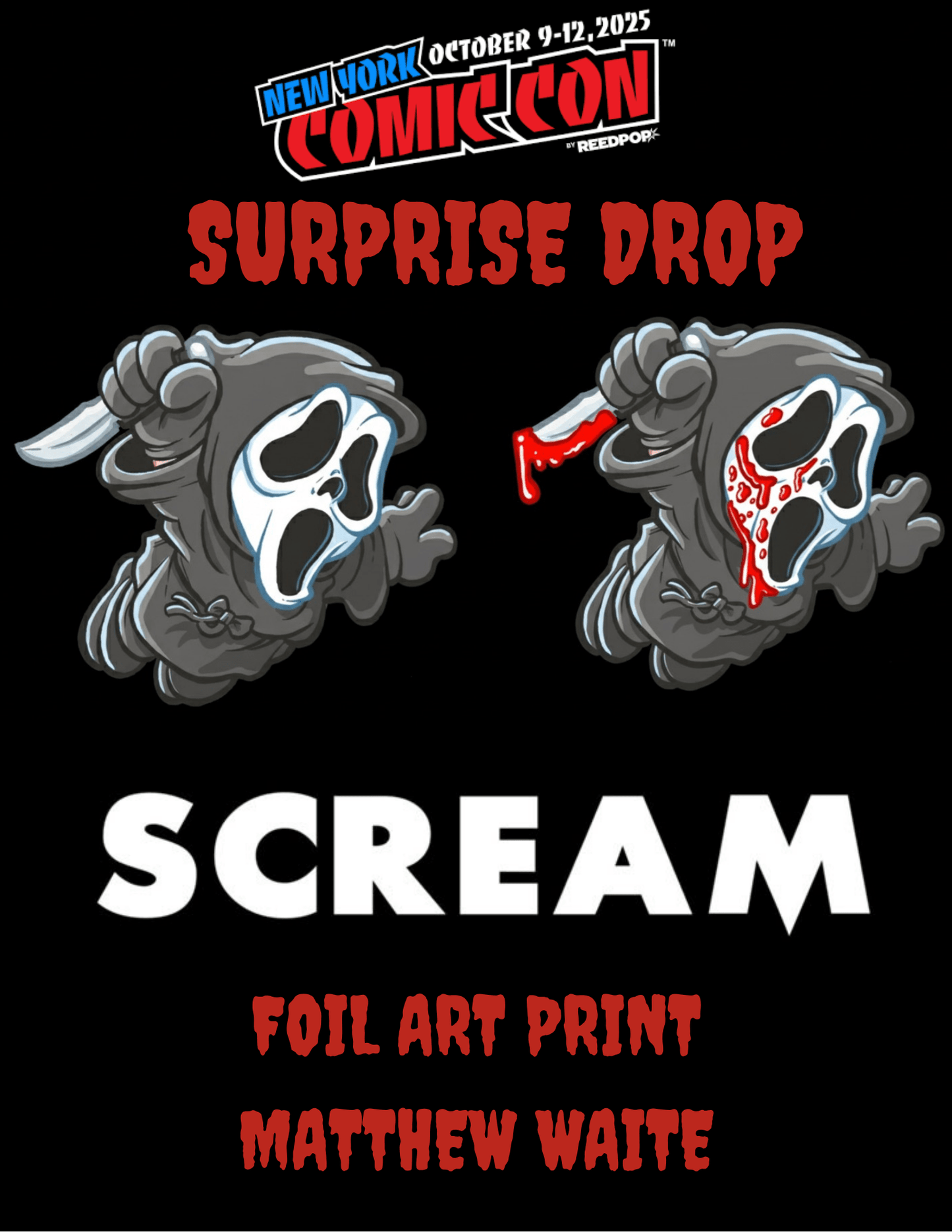 MATTHEW WAITE GHOST FACE ART PRINT SET - FURYCOMIX