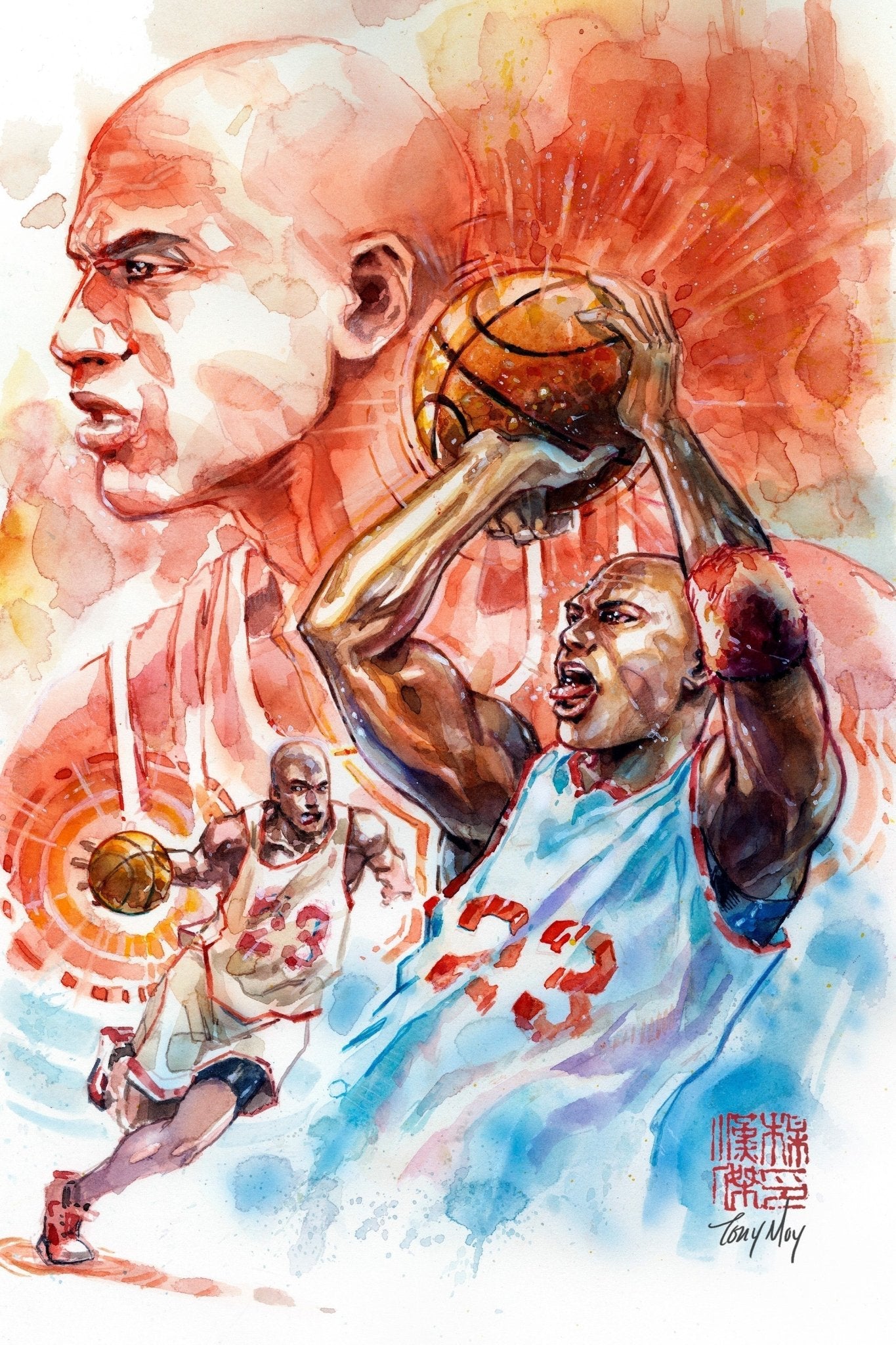 [METAL] FAME MICHAEL JORDAN UNKNOWN COMICS TONY MOY EXCLUSIVE VIRGIN VAR ONLY 23 MADE - FURYCOMIX