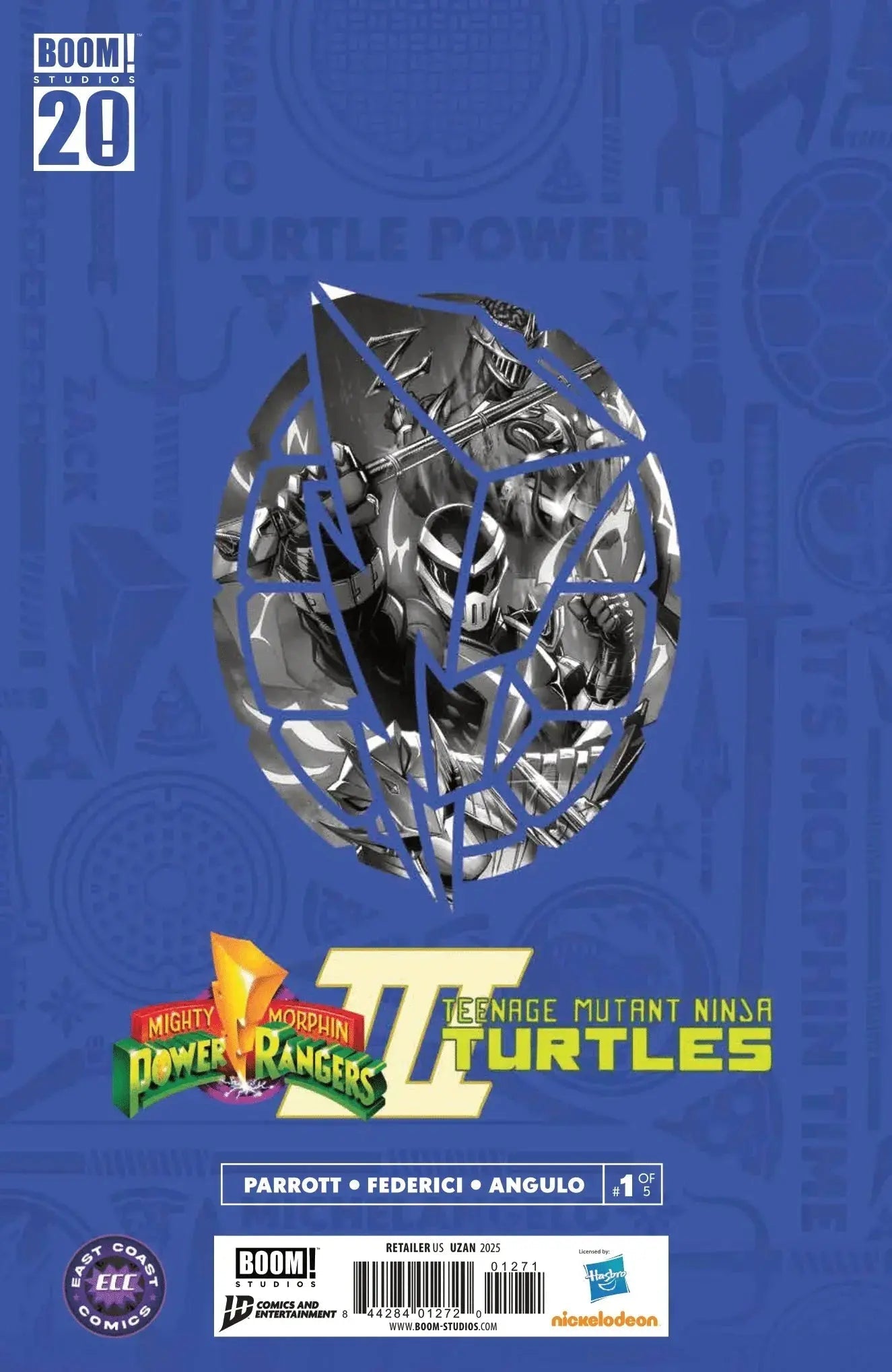 MMPR TMNT III 1 - ECC Exclusive Franck Uzan Variant Connecting Cover (August 2025) - FURYCOMIX