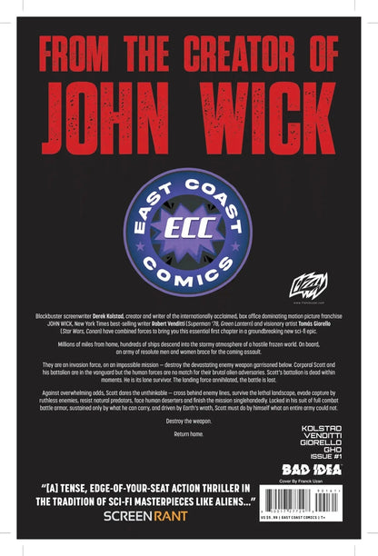Planet Death 1 - ECC Exclusive Franck Uzan Doom Homage Variant - FURYCOMIX