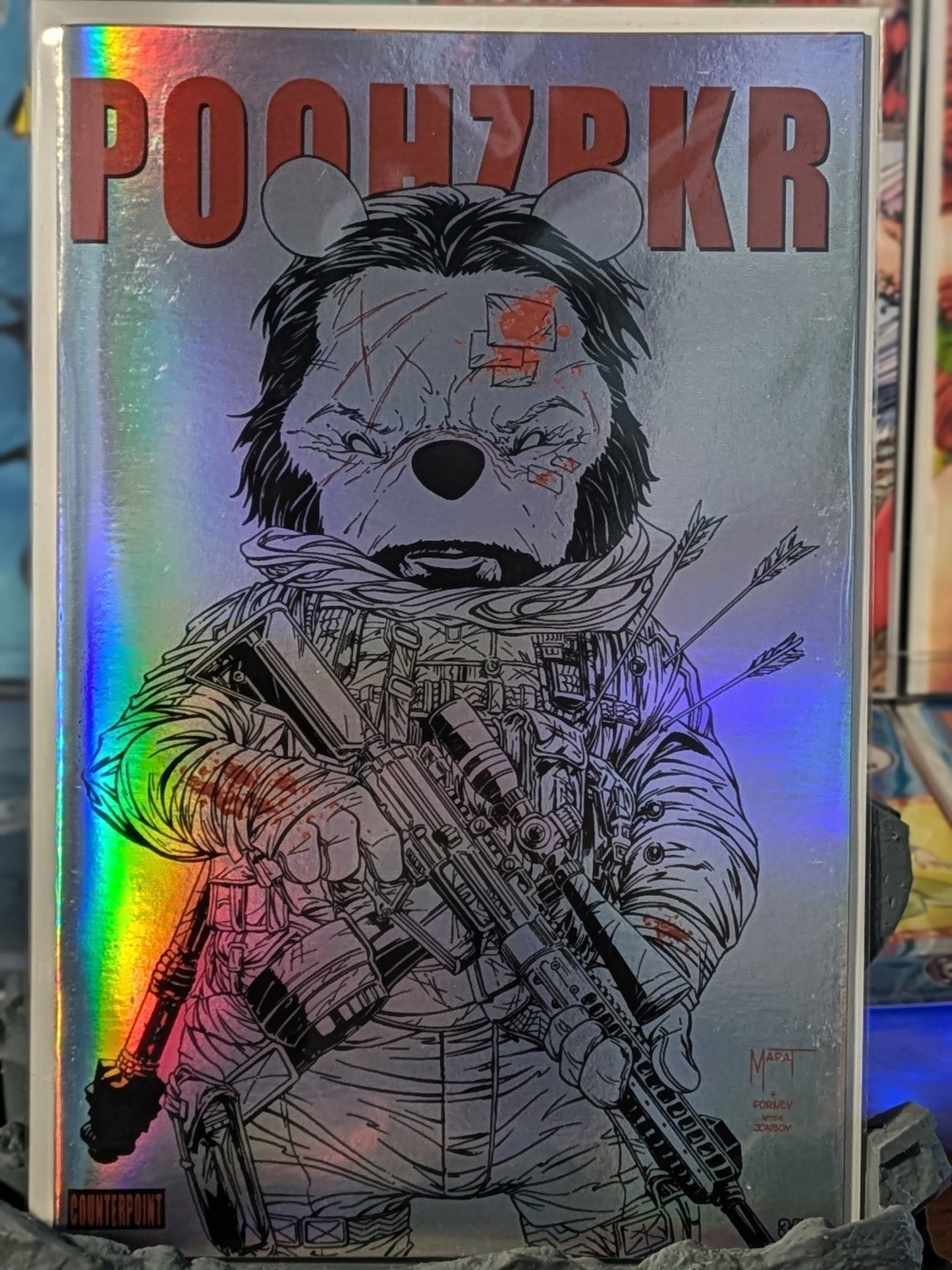 Poohzrkr Black, White and Red 1 SDCC24 TenFwd Comics Exclusive - FURYCOMIX