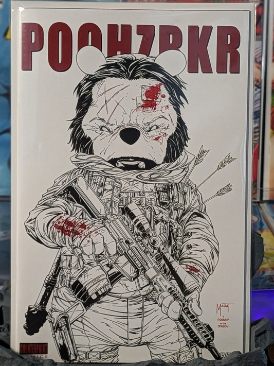 Poohzrkr Black, White and Red 1 SDCC24 TenFwd Comics Exclusive - FURYCOMIX