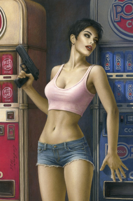 Pop Kill # 3 CELINA Big Dex Comics MegaCon Exclusive Denim Heat Virgin Variant - FURYCOMIX