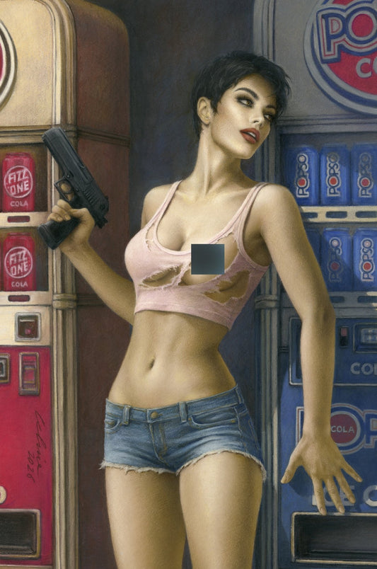 Pop Kill # 3 CELINA Big Dex Comics MegaCon Exclusive RISQUE Street Heat Virgin Variant - FURYCOMIX