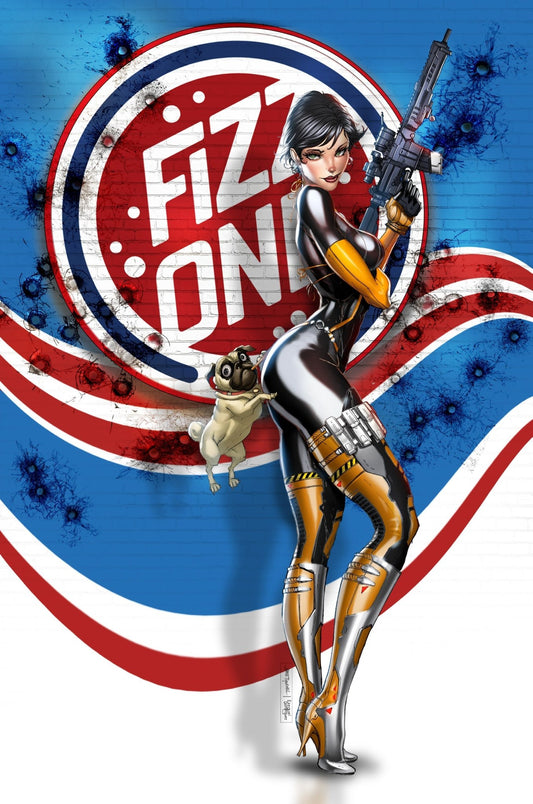 Pop Kill # 3 JAMIE TYNDALL Big Dex Comics MegaCon Exclusive Bulldog Virgin Variant - FURYCOMIX