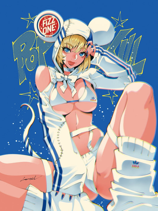 Pop Kill #4 GODTAIL HeroesCon Exclusive Blue Virgin Variant - FURYCOMIX