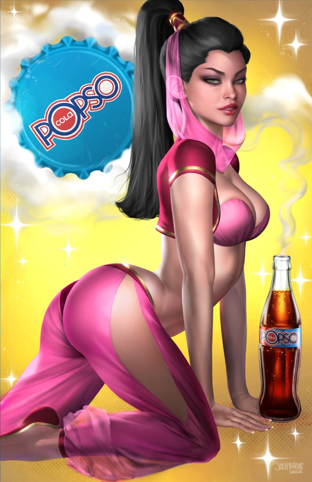 Pop Kill #4 JOSH BURNS HeroesCon Exclusive Pink Virgin Variant - FURYCOMIX