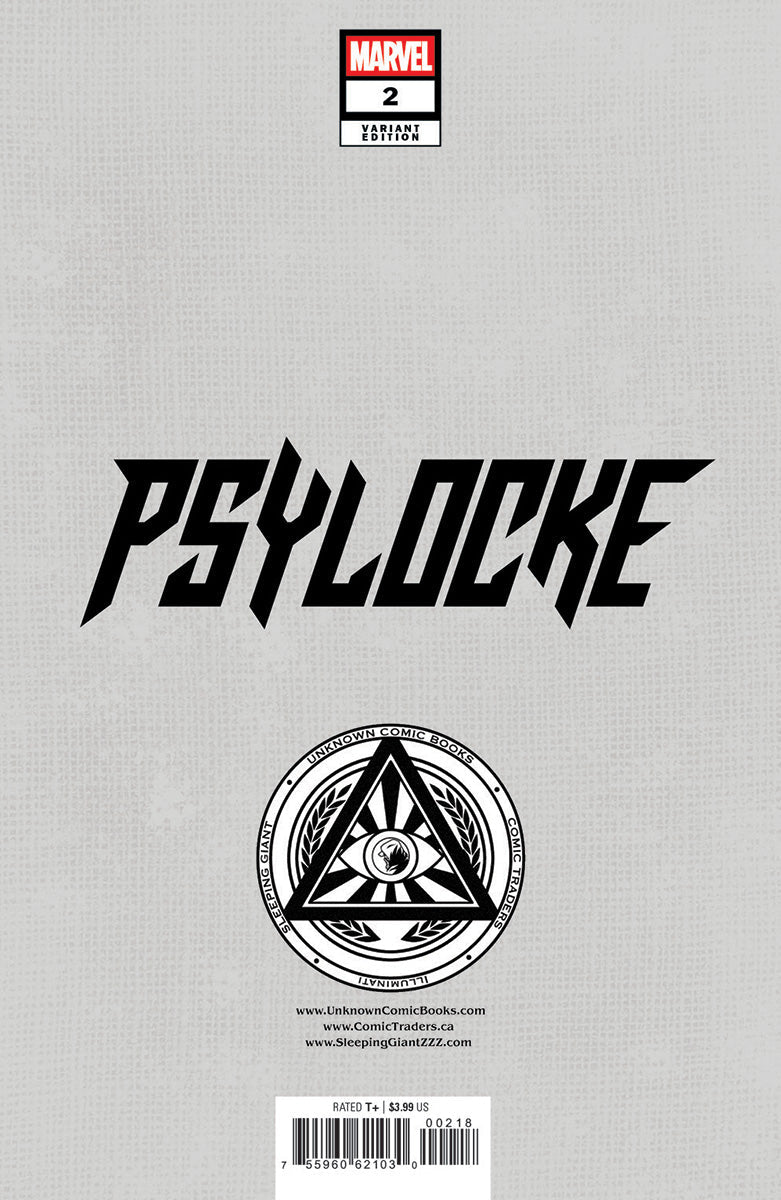 Psylocke 2 Unknown Comics Nathan Szerdy Exclusive Virgin Var (12/18/2024) - FURYCOMIX