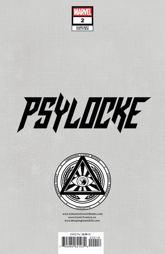 Psylocke 2 Unknown Comics Nathan Szerdy Exclusive Virgin Var (12/18/2024) - FURYCOMIX
