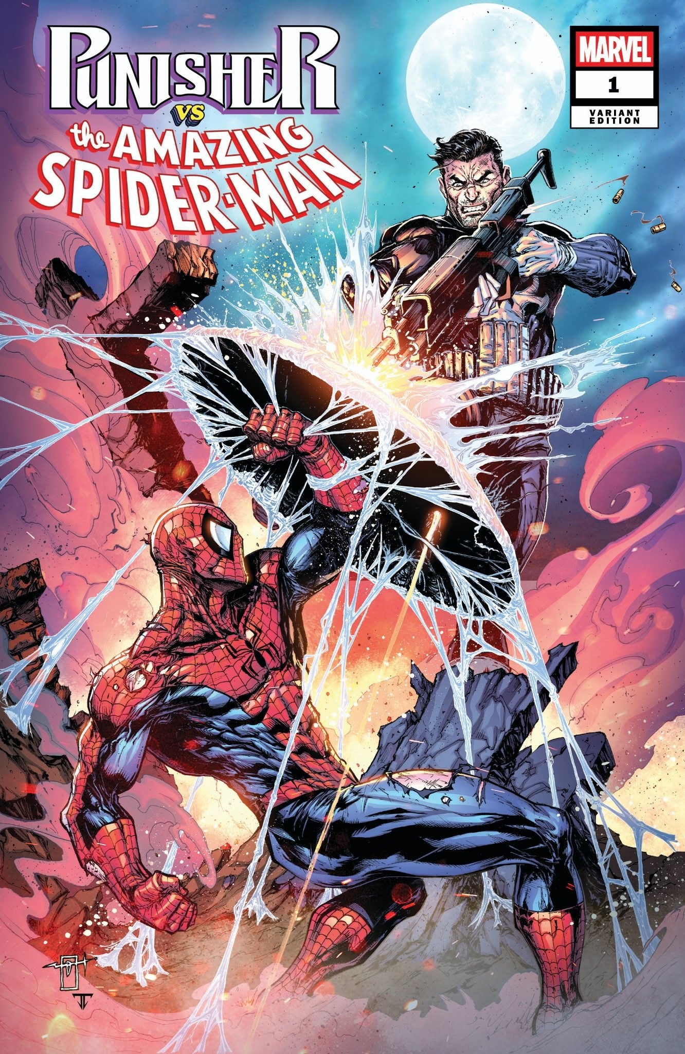 PUNISHER VS SPIDER-MAN  1 JONATHAN URIBE TRADE DRESS SDCC EXCLUSIVE - FURYCOMIX