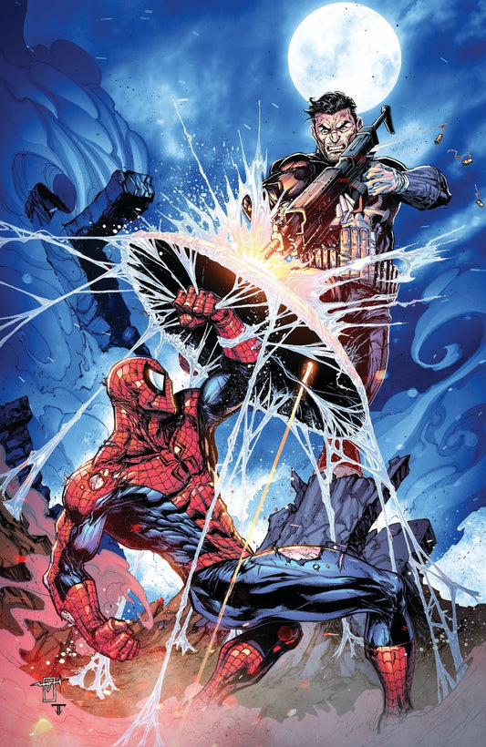 PUNISHER VS SPIDER-MAN  1 JONATHAN URIBE VIRGIN SDCC EXCLUSIVE - FURYCOMIX