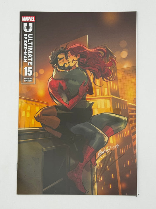 [Signed by Hickman] Ultimate Spider - Man 15 Unknown Comics Andolfo Exclusive Var [INST] - FURYCOMIX