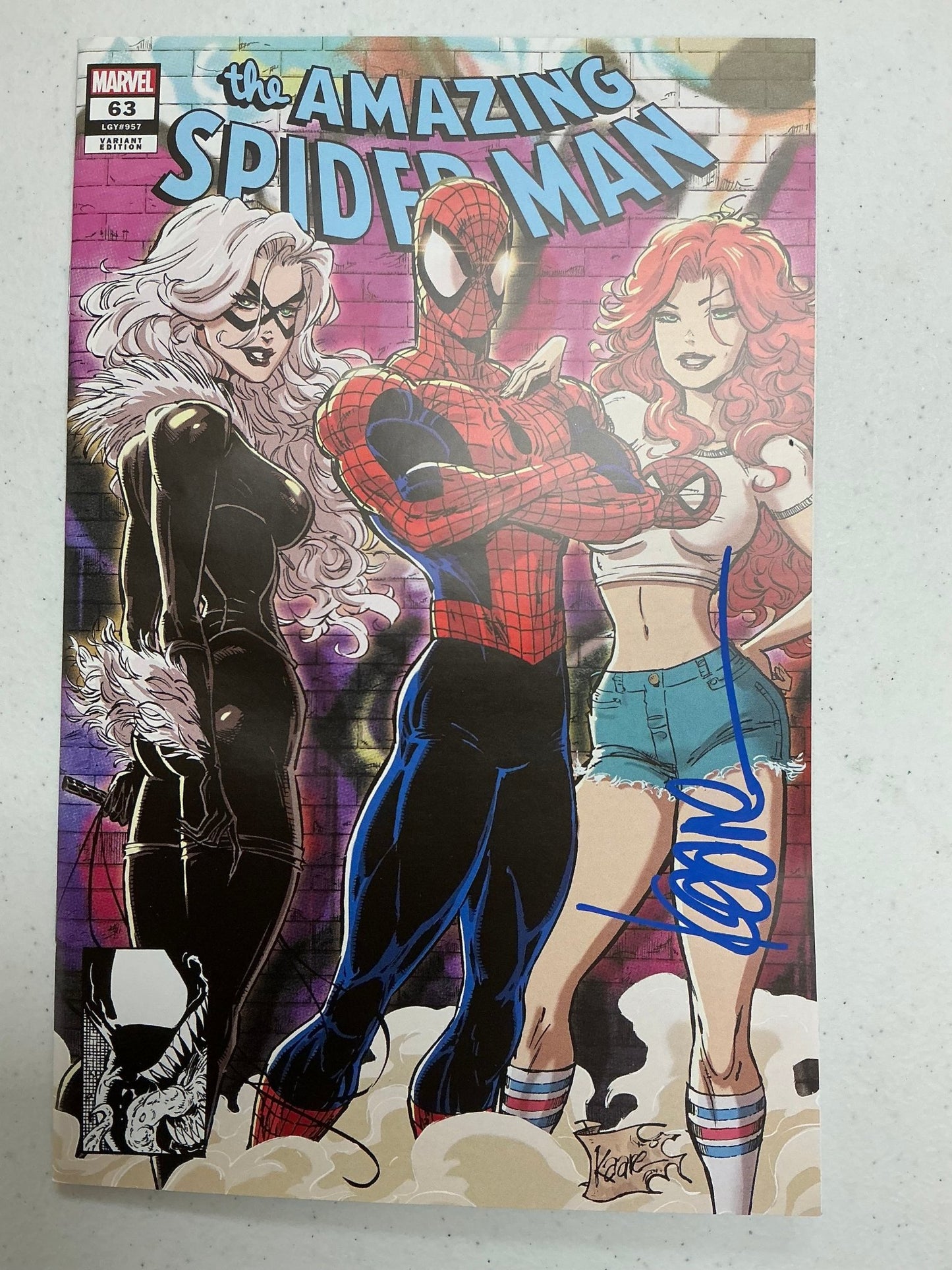 [Signed by Kaare Andrews] Amazing Spider - Man 63 Unknown Comics Kaare Andrews Exclusive Var [IN STOCK] - FURYCOMIX