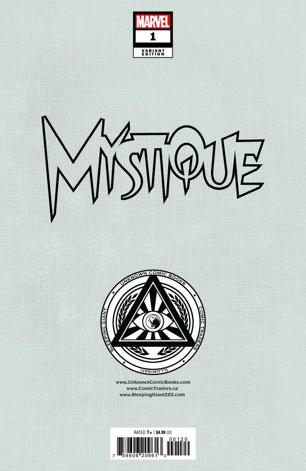 [Signed by Kaare Andrews] MYSTIQUE 1 UNKNOWN COMICS KAARE ANDREWS CONNECTING COVER EXCLUSIVE VAR [IN STOCK] - FURYCOMIX