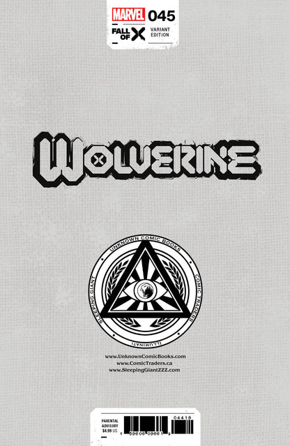 [Signed by Kaare Andrews] WOLVERINE 45 UNKNOWN COMICS KAARE ANDREWS EXCLUSIVE VAR [IN STOCK] - FURYCOMIX