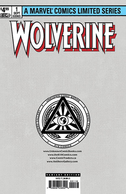 [Signed by Kaare Andrews] WOLVERINE BY CLAREMONT & MILLER 1 FACSIMILE EDITION [NEW PRINTING] UNKNOWN COMICS KAARE ANDREWS EXCLUSIVE VIRGIN VAR [IN STOCK] - FURYCOMIX