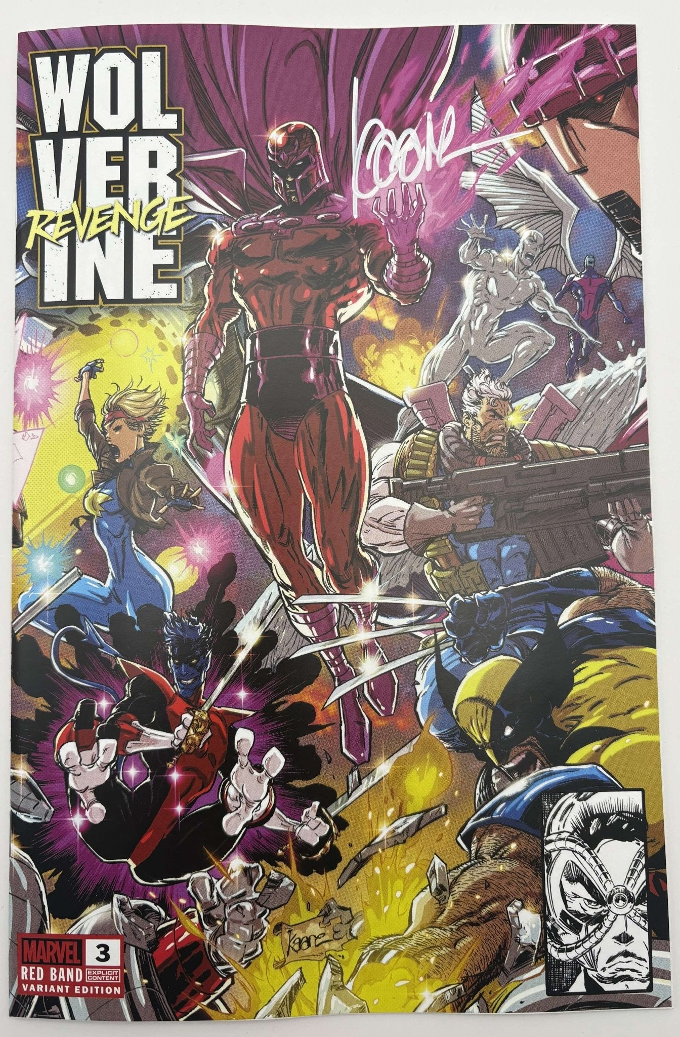 [Signed by Kaare Andrews] WOLVERINE REVENGE 3 RED BAND UNKNOWN COMICS KAARE ANDREWS CONNECTING COVER EXCLUSIVE VAR [POLYBAGGED] EXPLICIT CONTENT [IN STOCK] - FURYCOMIX