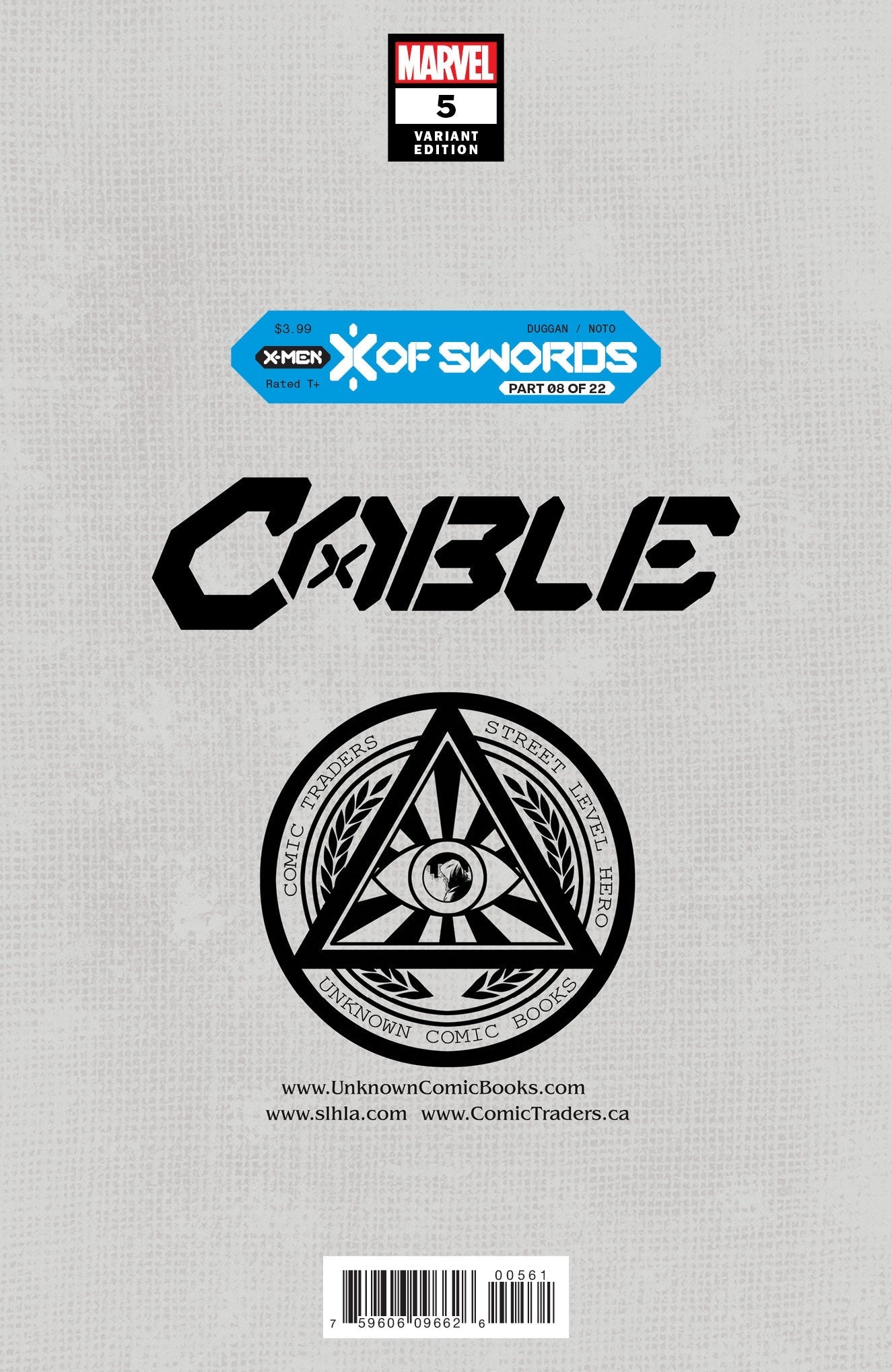 [Signed by Lawerence Bayne] Cable 5 Unknown Comics Tyler Kirkham Exclusive Var [IN STOCK] - FURYCOMIX