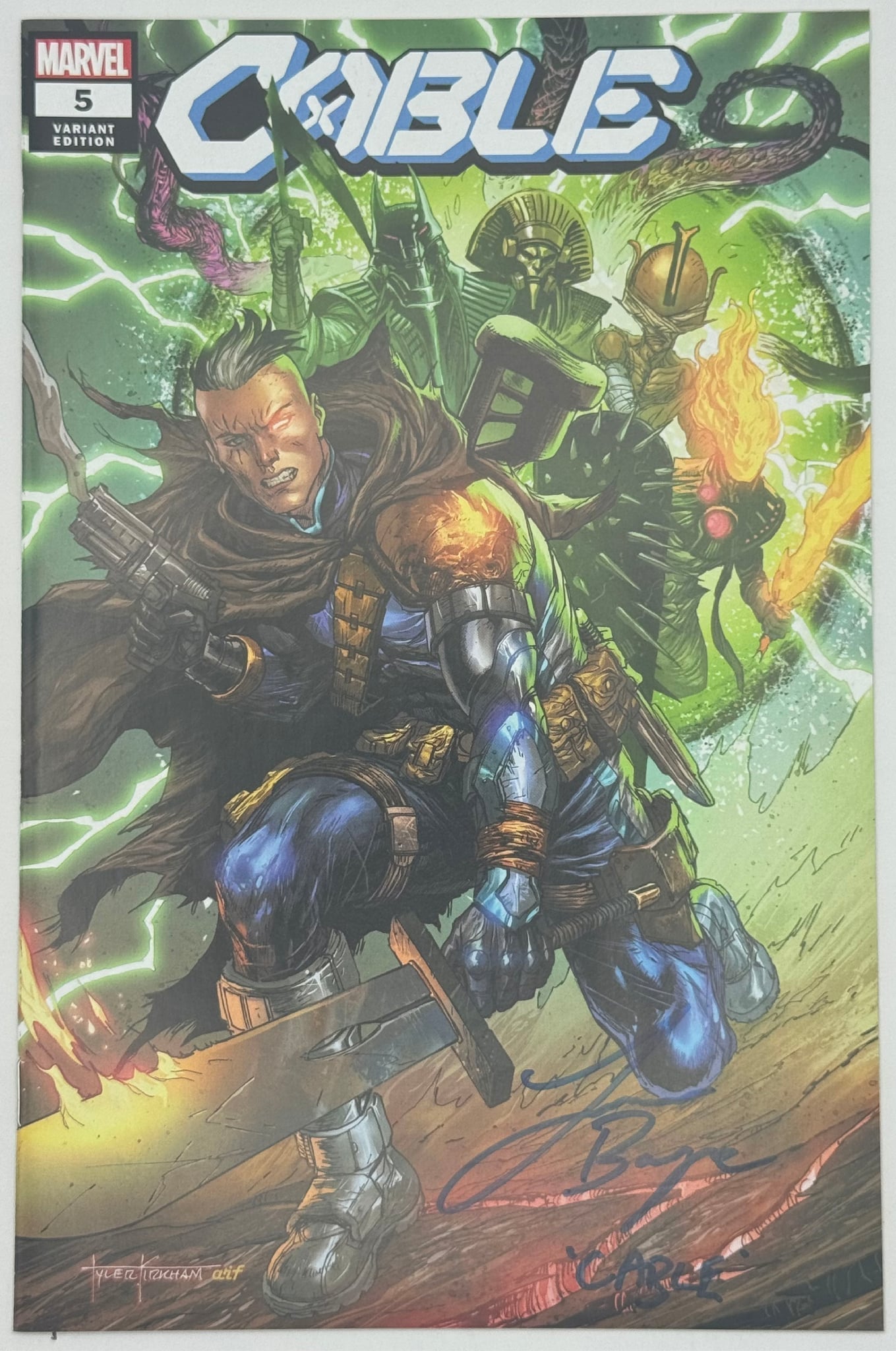 [Signed by Lawerence Bayne] Cable 5 Unknown Comics Tyler Kirkham Exclusive Var [IN STOCK] - FURYCOMIX