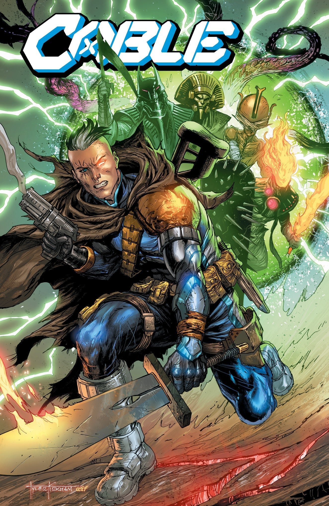 [Signed by Lawerence Bayne] Cable 5 Unknown Comics Tyler Kirkham Exclusive Var [IN STOCK] - FURYCOMIX