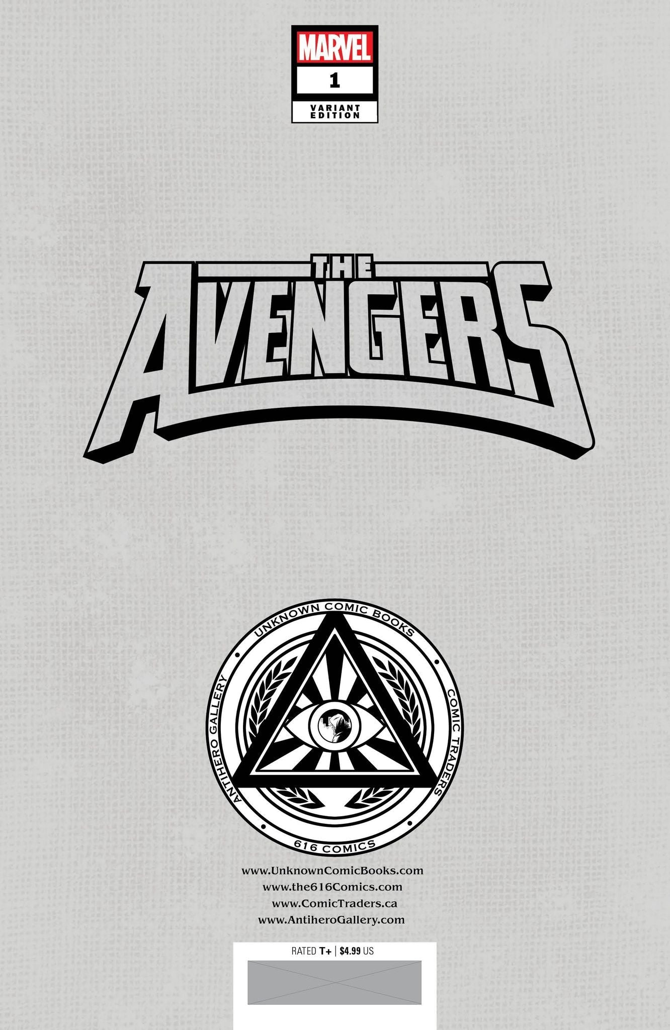 [Signed by Nathan Szerdy] AVENGERS 1 UNKNOWN COMICS NATHAN SZERDY EXCLUSIVE VIRGIN VAR [IN STOCK] - FURYCOMIX