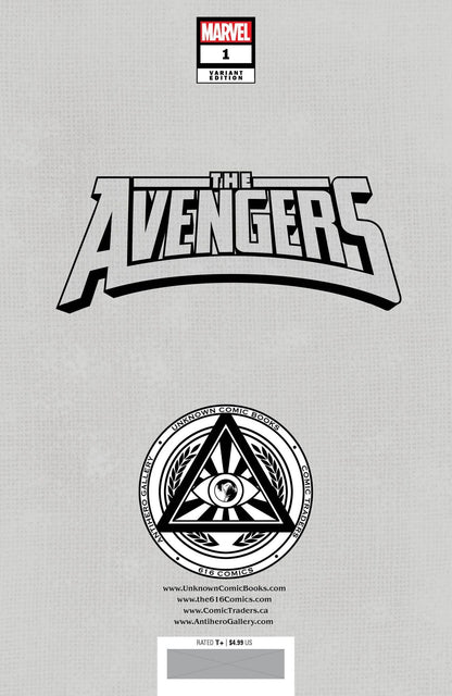 [Signed by Nathan Szerdy] AVENGERS 1 UNKNOWN COMICS NATHAN SZERDY EXCLUSIVE VIRGIN VAR [IN STOCK] - FURYCOMIX