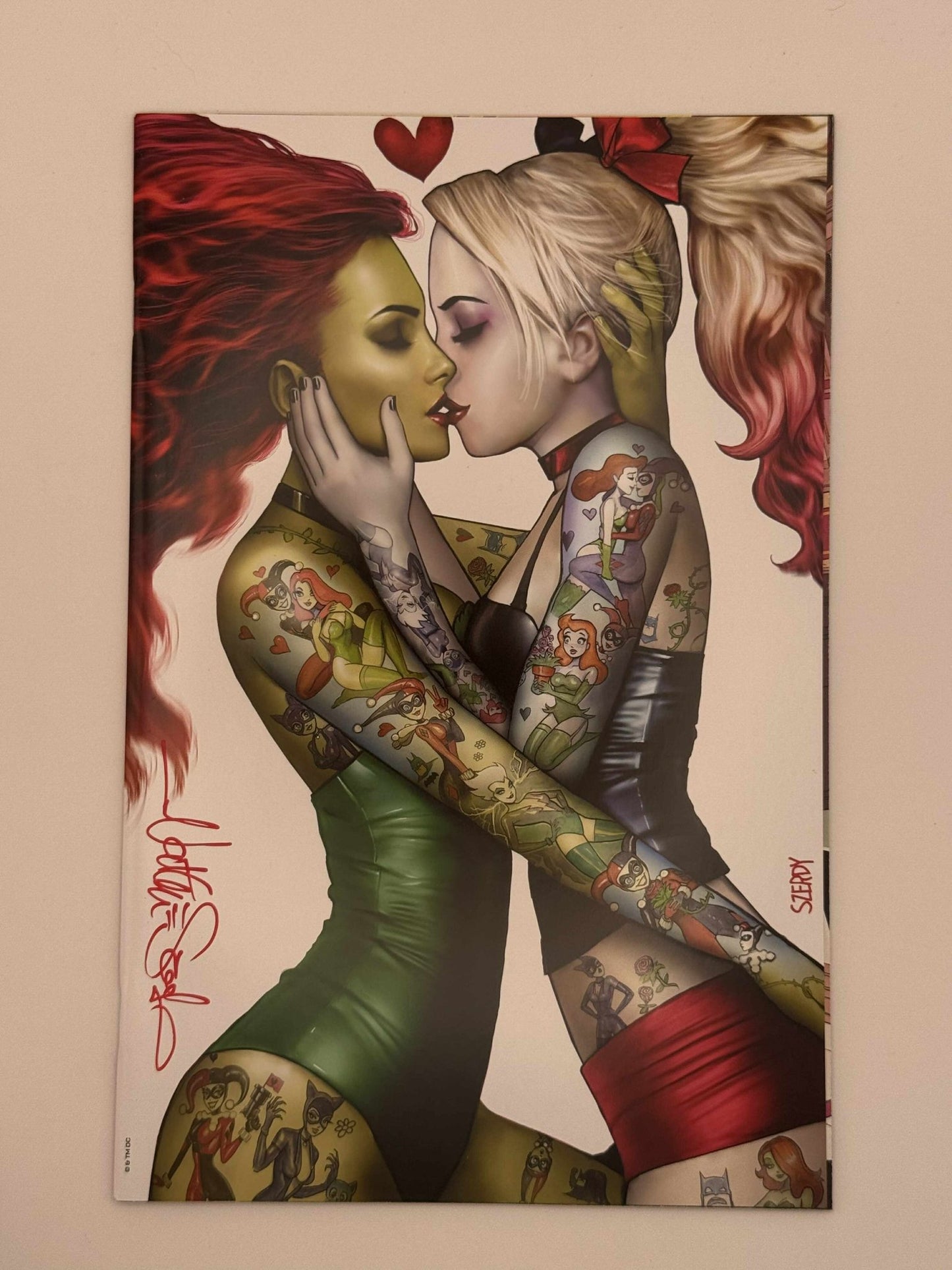 [Signed by Nathan Szerdy] HARLEY QUINN 31 NATHAN SZERDY (616) EXCLUSIVE IVY TATTOO VIRGIN VAR [IN STOCK] - FURYCOMIX