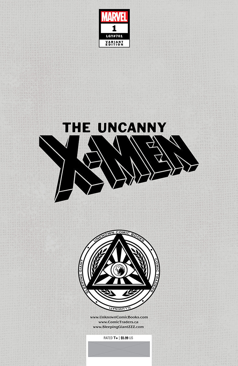 [Signed by Nathan Szerdy] UNCANNY X - MEN 1 UNKNOWN COMICS NATHAN SZERDY EXCLUSIVE VIRGIN VAR [IN STOCK] - FURYCOMIX