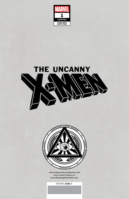[Signed by Nathan Szerdy] UNCANNY X - MEN 1 UNKNOWN COMICS NATHAN SZERDY EXCLUSIVE VIRGIN VAR [IN STOCK] - FURYCOMIX