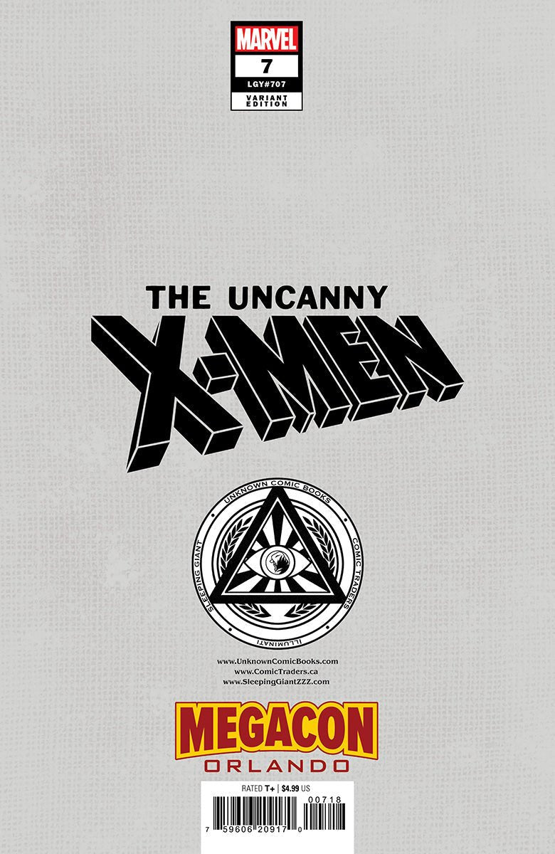 [Signed by Tony Daniels] [Foil] Uncanny X - Men 7 Unknown Comics David Nakayama Exclusive Virgin MEGACON 2025 Var [IN STOCK] - FURYCOMIX