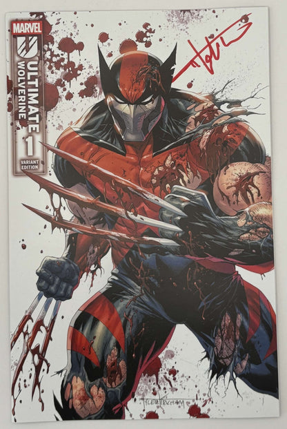 [Signed by Tyler Kirkham] Ultimate Wolverine 1 Unknown Tyler Kirkham Excl Prem Var - FURYCOMIX