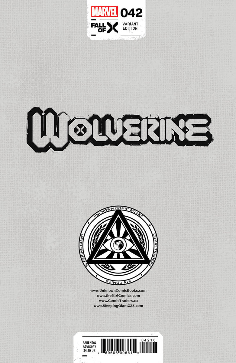 [Signed by Tyler Kirkham] WOLVERINE 42 UNKNOWN COMICS TYLER KIRKHAM EXCLUSIVE VAR [IN STOCK] - FURYCOMIX