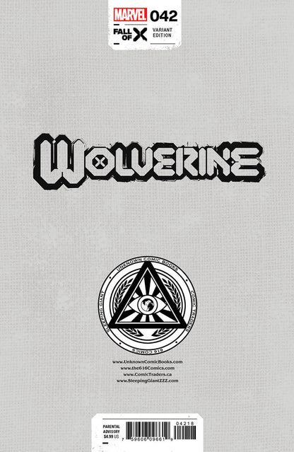 [Signed by Tyler Kirkham] WOLVERINE 42 UNKNOWN COMICS TYLER KIRKHAM EXCLUSIVE VAR [IN STOCK] - FURYCOMIX