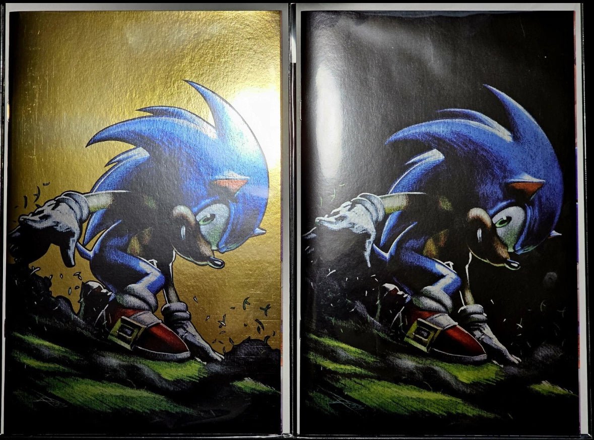 Sonic the Hedgehog 76 - Black Saber Comics MegaCon Exclusive - FOIL SET - Gabriele Dell'Otto - FURYCOMIX