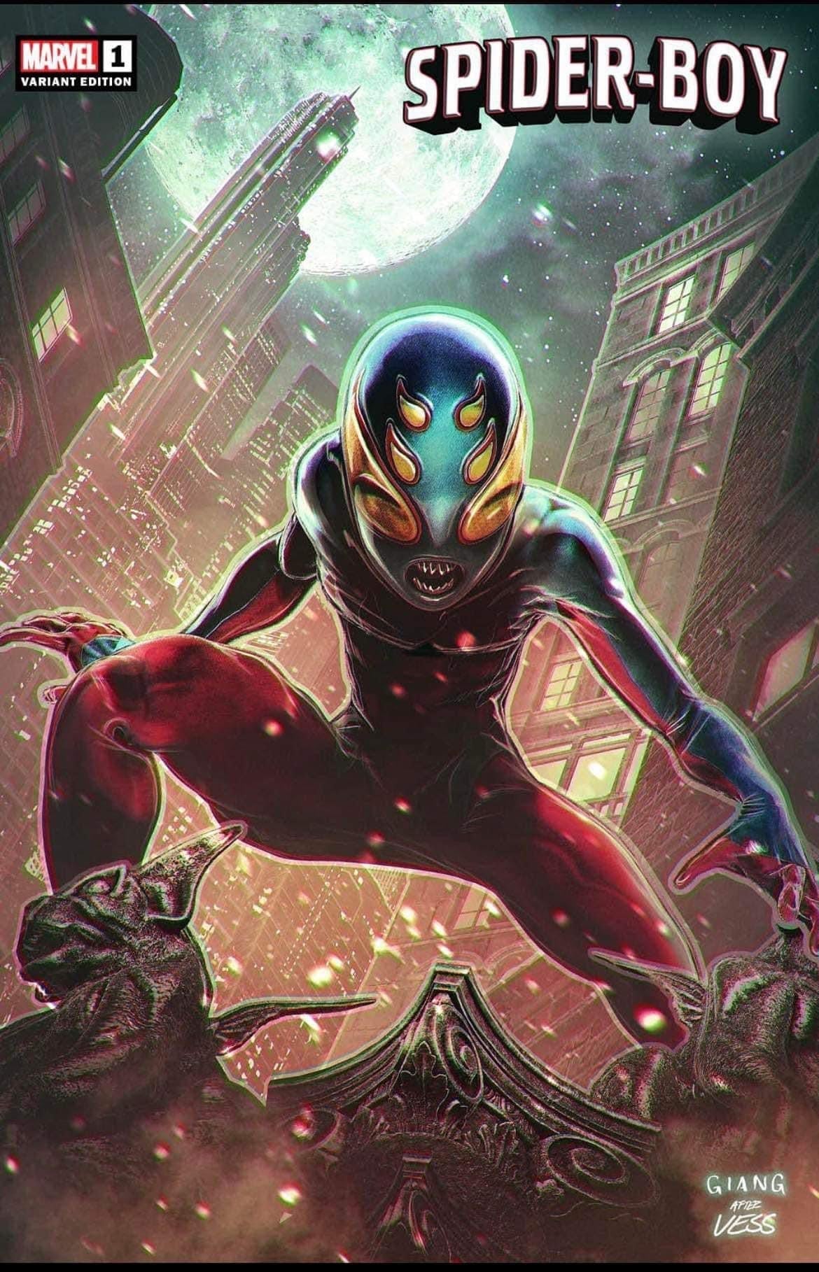 SPIDER - BOY 1 Black Saber Comics Exclusive exclusive by John Giang select your bundle ltd to 1200 - FURYCOMIX