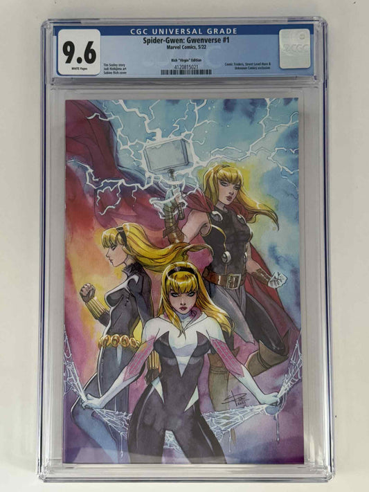 Spider - Gwen: Gwenverse 1 CGC 9.6 Blue Label Sabine Rich Exclusive Var - FURYCOMIX