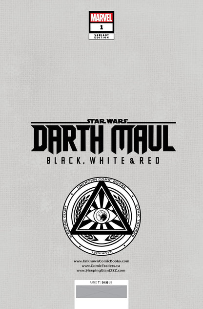 Star Wars: Darth Maul - Black, White & Red 1 Unknown Comics Felipe Massafera Exclusive Var (04/24/2024) - FURYCOMIX