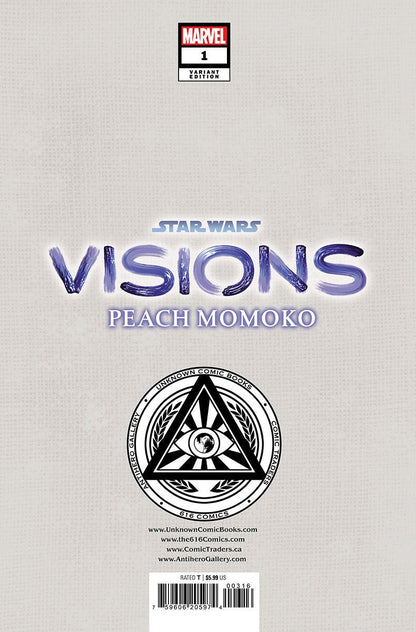 Star Wars: Visions - Peach Momoko 1 Unknown Comics Rickie Yagawa Exclusive Virgin Var (11/15/2023) - FURYCOMIX