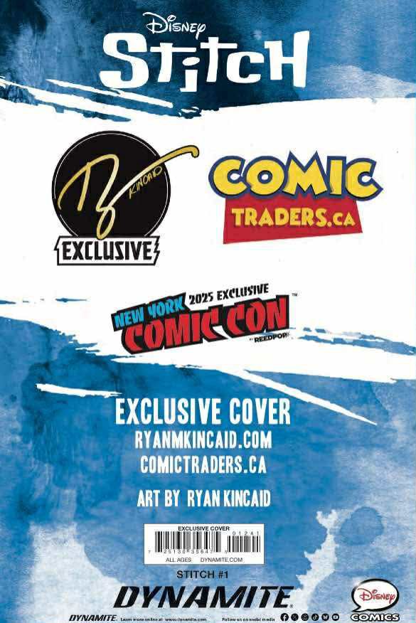 Stitch 1 - NYCC 2025 Exclusive Ryan Kincaid Variant (10/21/25) - FURYCOMIX
