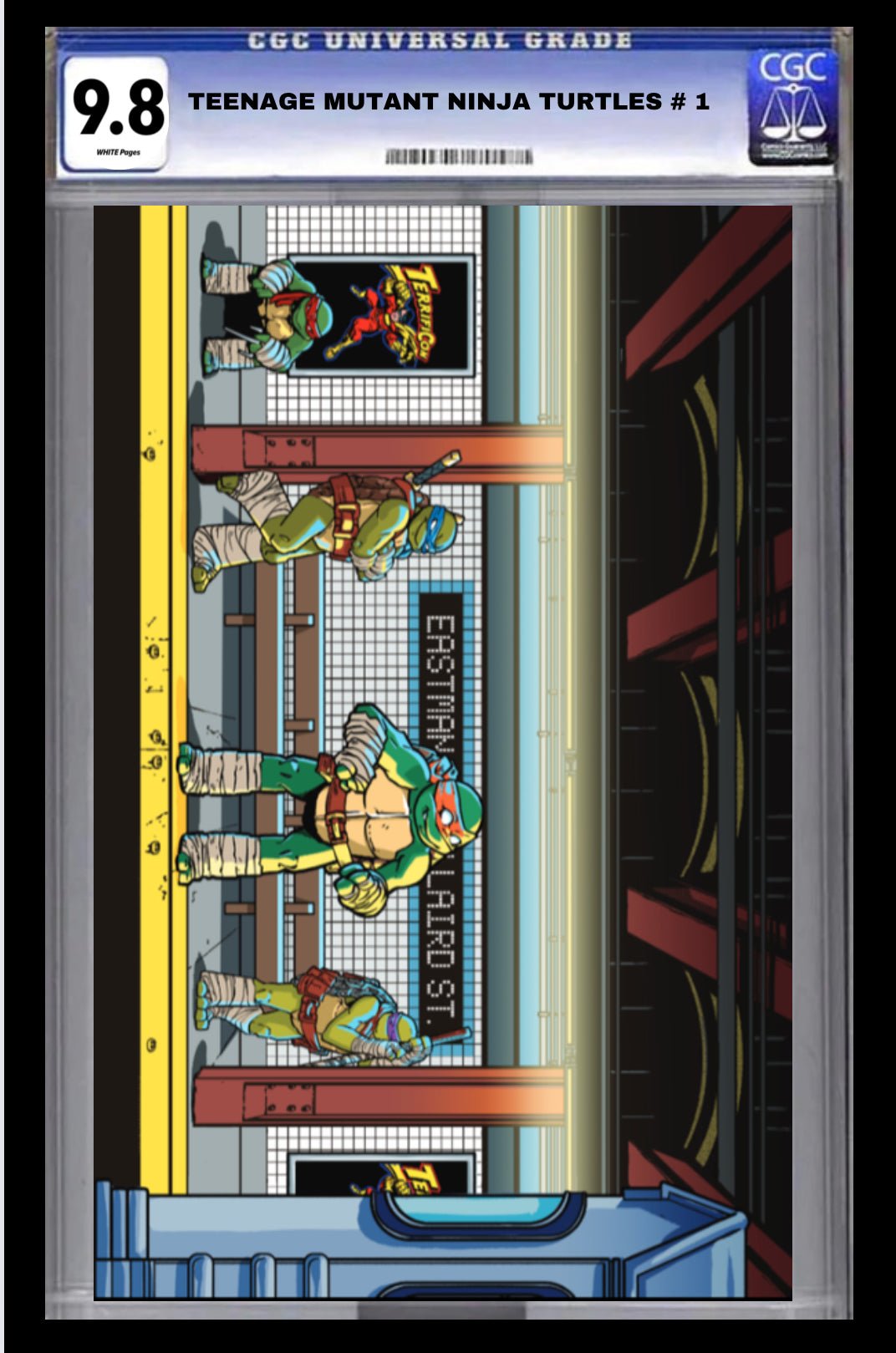 TEENAGE MUTANT NINJA TURTLES # 1 MATTHEW WAITE VIRGIN EXCLUSIVE CGC 9.8 - FURYCOMIX