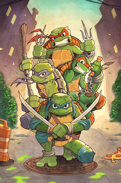 Teenage Mutant Ninja Turtles: Alpha Variant RI Black Saber Comics Chrissie Zullo Uminga ltd 500 - FURYCOMIX
