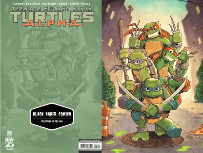 Teenage Mutant Ninja Turtles: Alpha Variant RI Black Saber Comics Chrissie Zullo Uminga ltd 500 - FURYCOMIX