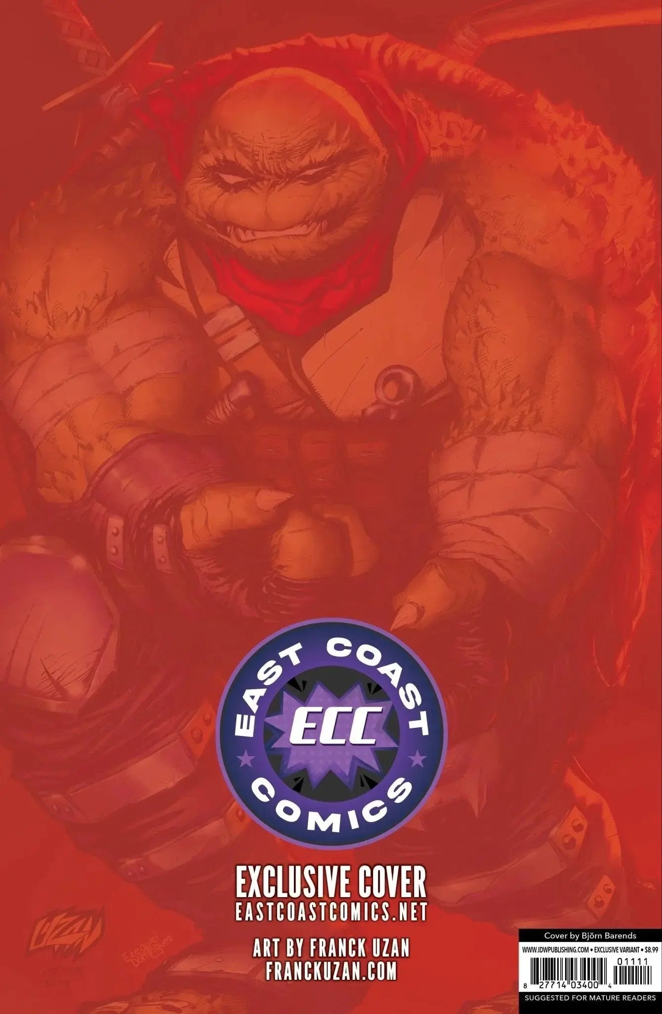 Teenage Mutant Ninja Turtles: The Last Ronin II - Re - Evolution 5 East Coast Comics Exclusive Franck Uzan Variant - FURYCOMIX